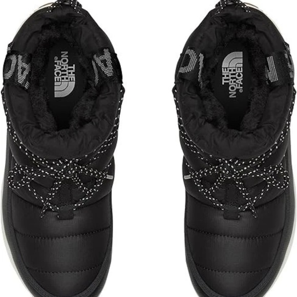 The North Face Womens ThermoBall Lace Up Waterproof Boots Black/White 9 NWOB - Picture 3 of 11